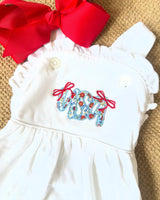 USA Ruffle Sunsuit