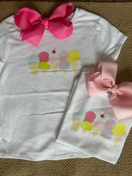 Ice Cream Heat Press Tee