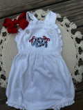 USA White Sunsuit