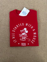It all Started with a Mouse -Red Tee