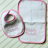 Miller Collection Bib/Burp Set